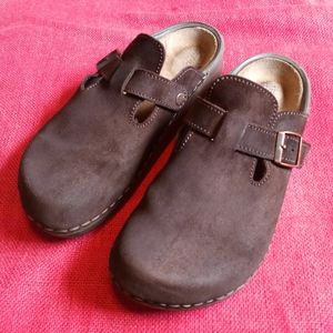 Birkenstock Tatami Men's 44 (11 M) Brown Suede Mules Shoes Clogs